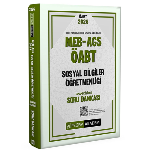 MEB AGS ÖABT Sosyal Bilgiler Öğretmenliği Soru Bankası Pegem Akademi Yayınları 2026