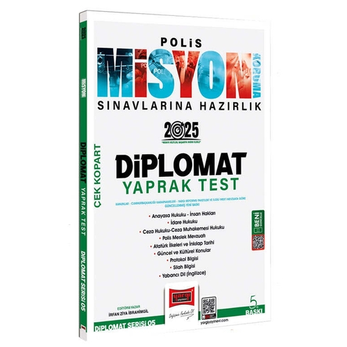 Polis Misyon Sınavlarına Hazırlık Diplomat Çek Kopart Yaprak Test Yargı Yayınları 2025