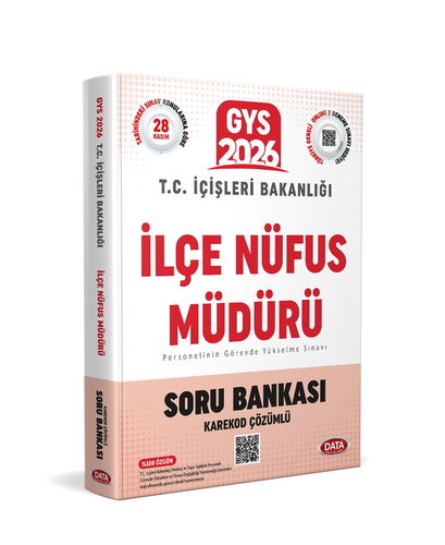 T.C. İçişleri Bakanlığı GYS İlçe Nüfus Müdürü Soru Bankası Data Yayınları 2026