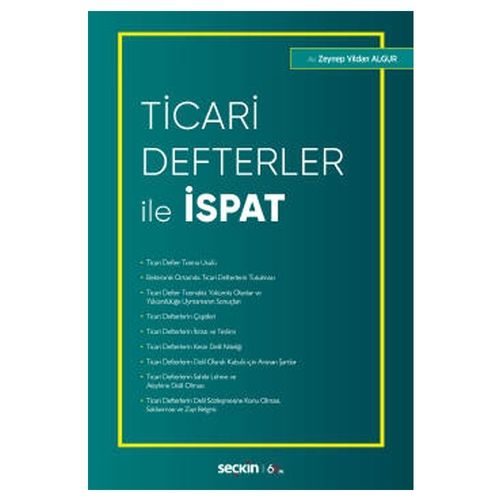 Ticari Defterler ile İspat - Zeynep Vildan Algur