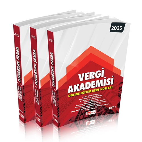 Vergi Akademisi Online Eğitim Ders Notları Akfon Yayınları 2025