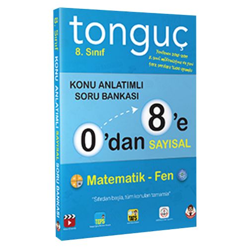 8. Sınıf 0\'dan 8\'e Sayısal Konu Anlatımlı Soru Bankası Tonguç Akademi Yayınları