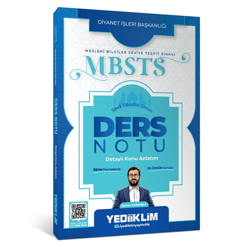 Diyanet İşleri Başkanlığı MBSTS Ders Notu Yediiklim Yayınları 2027