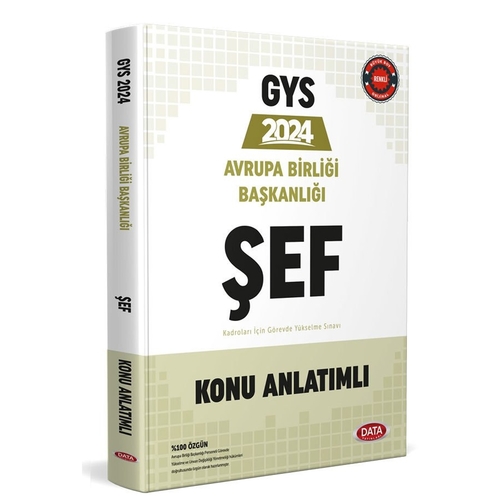 GYS Avrupa Birliği Başkanlığı Şef Konu Anlatımlı Data Yayınları 2024