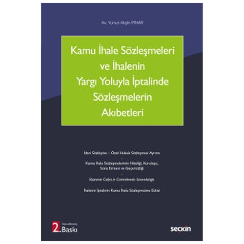 Kamu İhale Sözleşmeleri - Yunus Akşin Pınar
