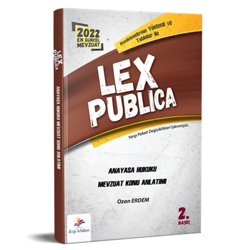 Lex Publica Hakimlik Anayasa Hukuku Mevzuat Konu Anlatımı Dizgi Kitap Yayınları 2022