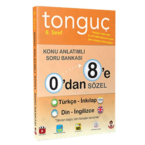 8. Sınıf 0\'dan 8\'e Sözel Konu Anlatımlı Soru Bankası Tonguç Akademi Yayınları