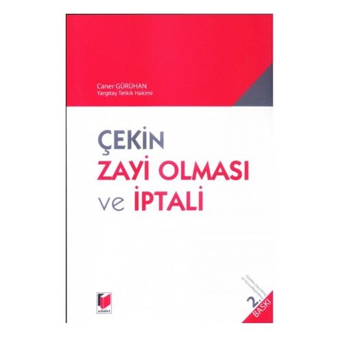 Çekin Zayi Olması ve İptali - Caner Gürühan