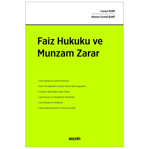 Faiz Hukuku ve Munzam Zarar - Canan Ruhi, Ahmet Cemal Ruhi