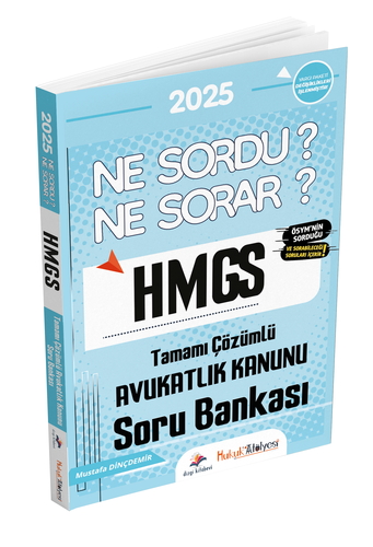 HMGS Hakimlik Ne Sordu Ne Sorar Avukatlık Kanunu Soru Bankası Dizgi Kitap Yayınları 2025