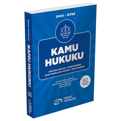KPSS A Grubu Kamu Hukuku Konu Anlatımı Murat Yayınları 2026