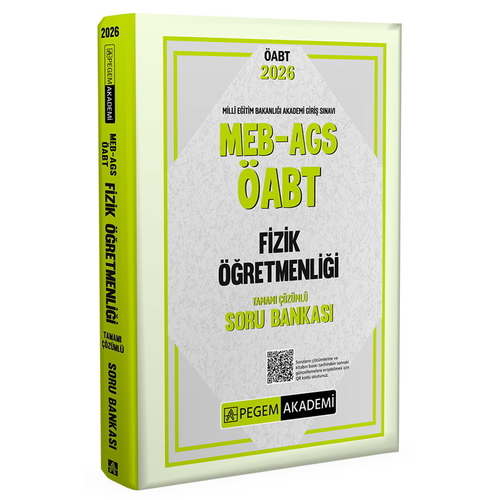 MEB AGS ÖABT Fizik Öğretmenliği Soru Bankası Pegem Akademi Yayınları 2026