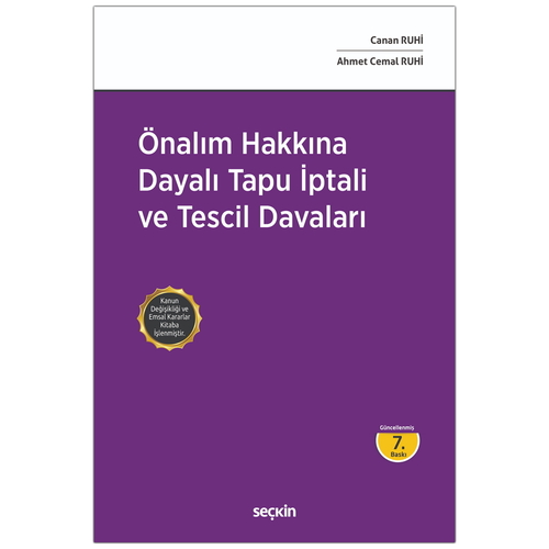 Önalım Hakkına Dayalı Tapu İptali ve Tescil Davaları - Ahmet Cemal Ruhi, Canan Ruhi
