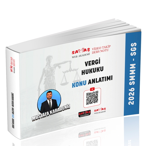 SMMM SGS Vergi Hukuku Konu Anlatımı Savaş Yayınları 2026