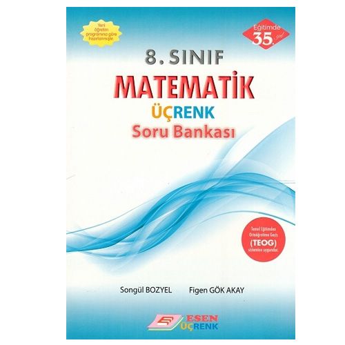 8. Sınıf Matematik Üçrenk Soru Bankası - Esen Yayınları