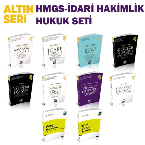 Altın Seri HMGS-İdari Hakimlik Hazırlık Hukuk Seti Konu Anlatımlı 2026