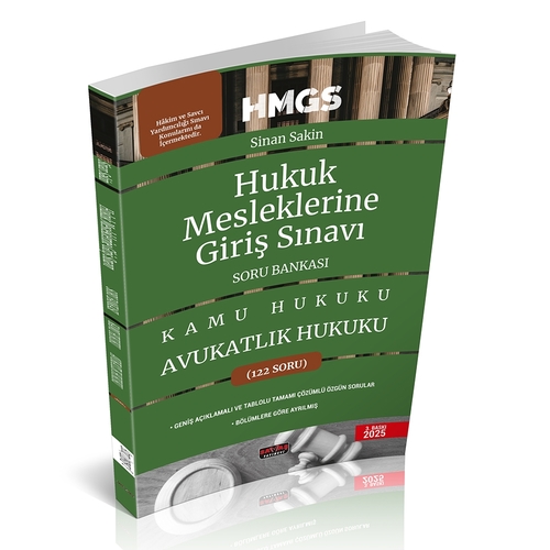 HMGS Avukatlık Hukuku Soru Bankası Savaş Yayınları Şubat 2025