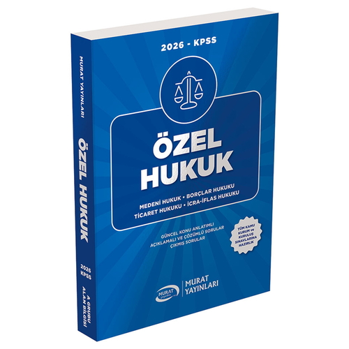 KPSS A Grubu Özel Hukuk Konu Anlatımı Murat Yayınları 2026