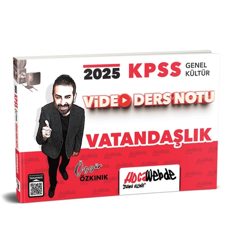 KPSS Genel Kültür Vatandaşlık Video Ders Notu HocaWebde Yayınları 2025