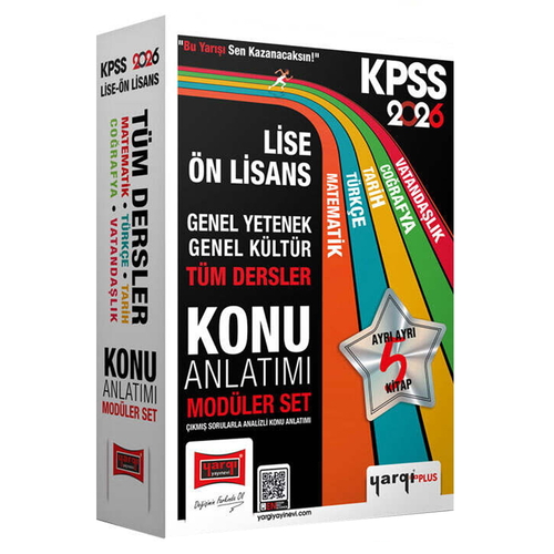 KPSS Lise Ön Lisans GK-GY Tüm Dersler Konu Anlatımı Modüler Set Yargı Yayınları 2026