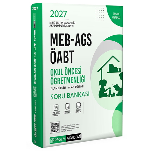 MEB AGS ÖABT Okul Öncesi Öğretmenliği Soru Bankası Pegem Akademi 2027