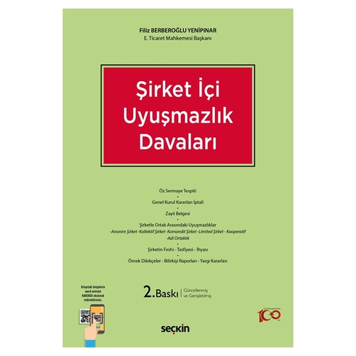 Şirket İçi Uyuşmazlık Davaları - Filiz Berberoğlu Yenipınar