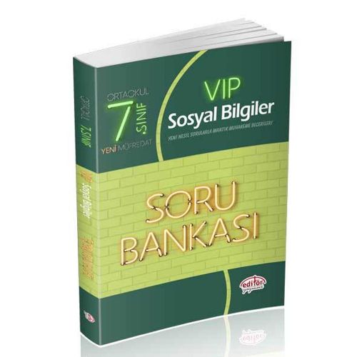 7. Sınıf VIP Sosyal Bilgiler Soru Bankası Editör Yayınları