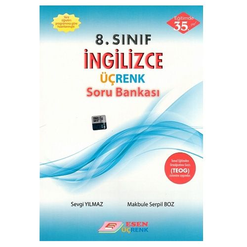 8. Sınıf İngilizce Üçrenk Soru Bankası - Esen Yayınları