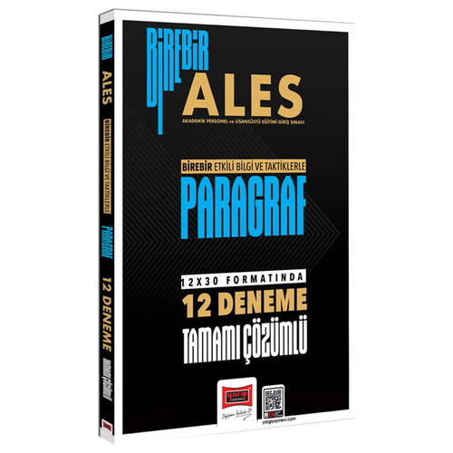 ALES Birebir Serisi Paragraf Tamamı Çözümlü 12 Deneme Yargı Yayınları 2026
