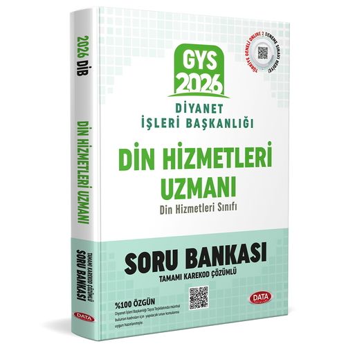 GYS Diyanet İşleri Başkanlığı Din Hizmetleri Uzmanı Sınavı Soru Bankası Data Yayınları 2026