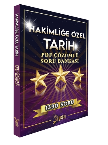 Hakimliğe Özel Tarih PDF Çözümlü Soru Bankası Yetki Yayınları 2025