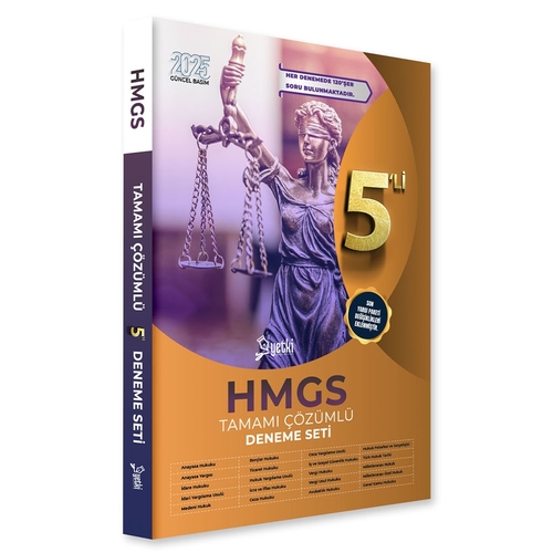 HMGS Tamamı Çözümlü 5 Deneme Yetki Yayınları 2025