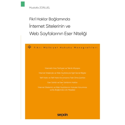 İnternet Sitelerinin ve Web Sayfalarının Eser Niteliği - Mustafa Zorluel