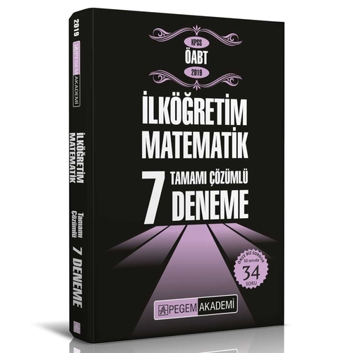 Kelepir Ürün İadesizdir - ÖABT İlköğretim Matematik 7 Deneme Pegem Akademi Yayınları 2019