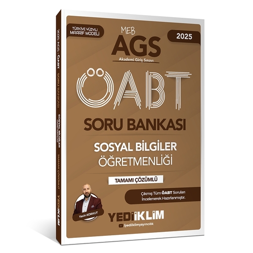 MEB AGS ÖABT Sosyal Bilgiler Öğretmenliği Soru Bankası Yediiklim Yayınları 2025