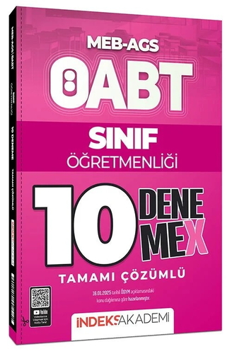 ÖABT MEB AGS Sınıf Öğretmenliği 10 DenemeX İndeks Akademi Yayınları 2025