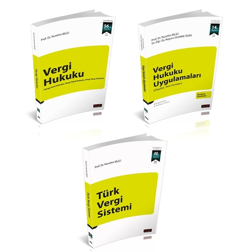Vergi Hukuku Çalışma Seti 3 Kitap - Nurettin Bilici
