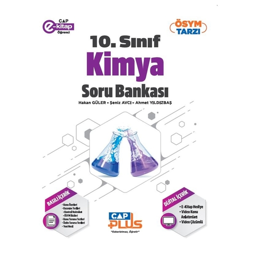 10. Sınıf Anadolu Lisesi Kimya Soru Bankası Çap Yayınları