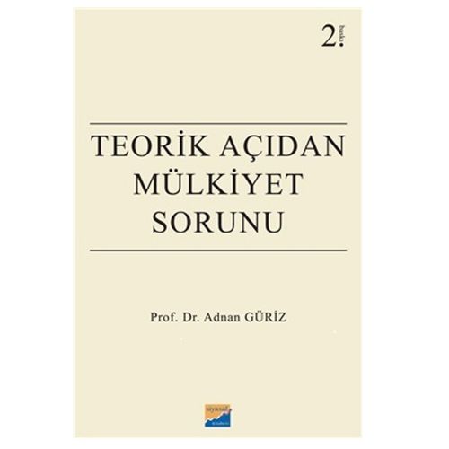 Teorik Açıdan Mülkiyet Sorunu - Adnan Güriz