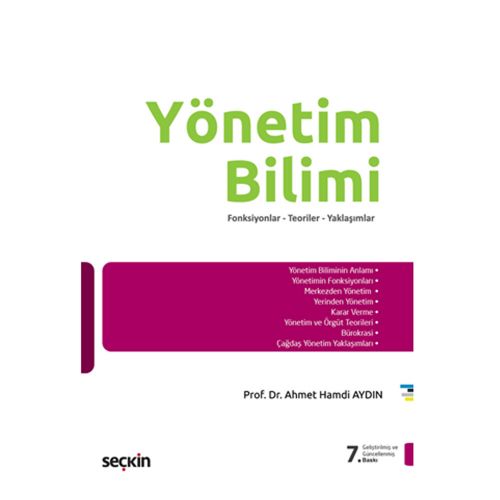 Yönetim Bilimi - Ahmet Hamdi Aydın
