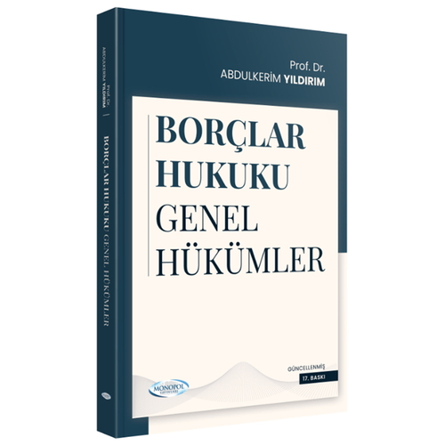 Borçlar Hukuku Genel Hükümler - Abdülkerim Yıldırım