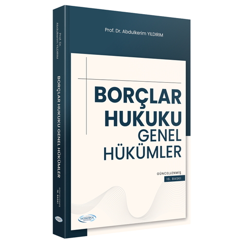Borçlar Hukuku Genel Hükümler - Abdülkerim Yıldırım
