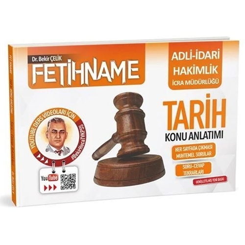 Fetihname Adli İdari Hakimlik İcra Müdürlüğü Tarih Konu Anlatımı - Bekir Çelik