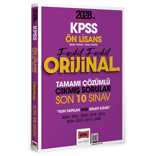KPSS Ön Lisans GK GY Fasikül Fasikül Orijinal Çıkmış Son 10 Sınav Yargı Yayınları 2028