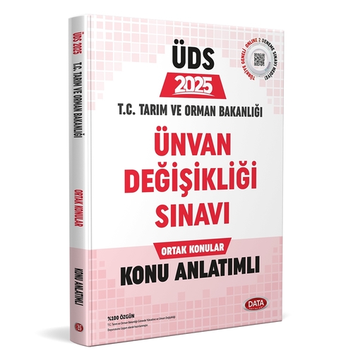 ÜDS Tarım ve Orman Bakanlığı Unvan Değişikliği Sınavı Ortak Konular Konu Anlatımlı Data Yayınları 2025