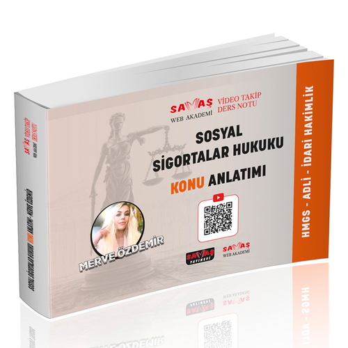 Adli-İdari Hakimlik HMGS Sosyal Sigortalar Kurumu Video Takip Ders Notu Konu Anlatımı Savaş Yayınları 2026