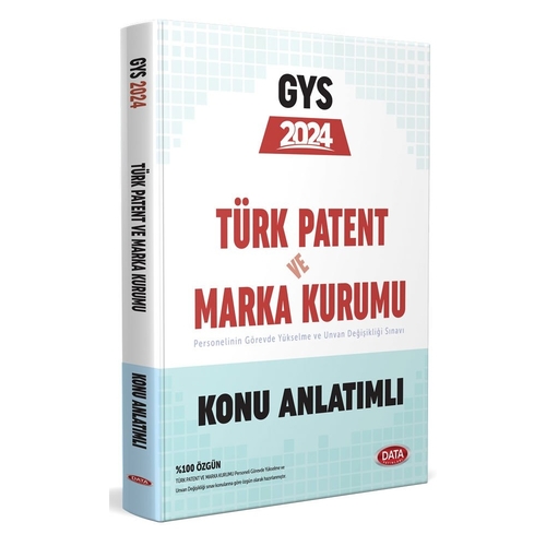 GYS Türk Patent ve Marka Kurumu Konu Anlatımlı Data Yayınları 2024