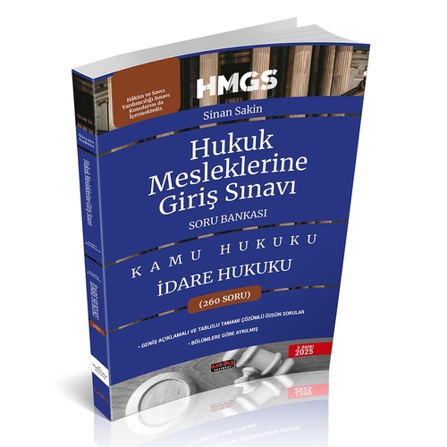 HMGS İdare Hukuku Soru Bankası Savaş Yayınları Şubat 2025
