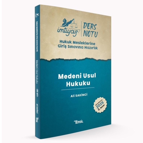 İmtiyaz HMGS Medeni Usul Hukuku Ders Notları Temsil Kitap Yayınları 2025