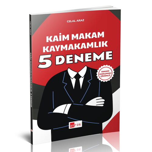 Kaim Makam Kaymakamlık Tamamı Çözümlü 5 Deneme Akfon Yayınları 2025
